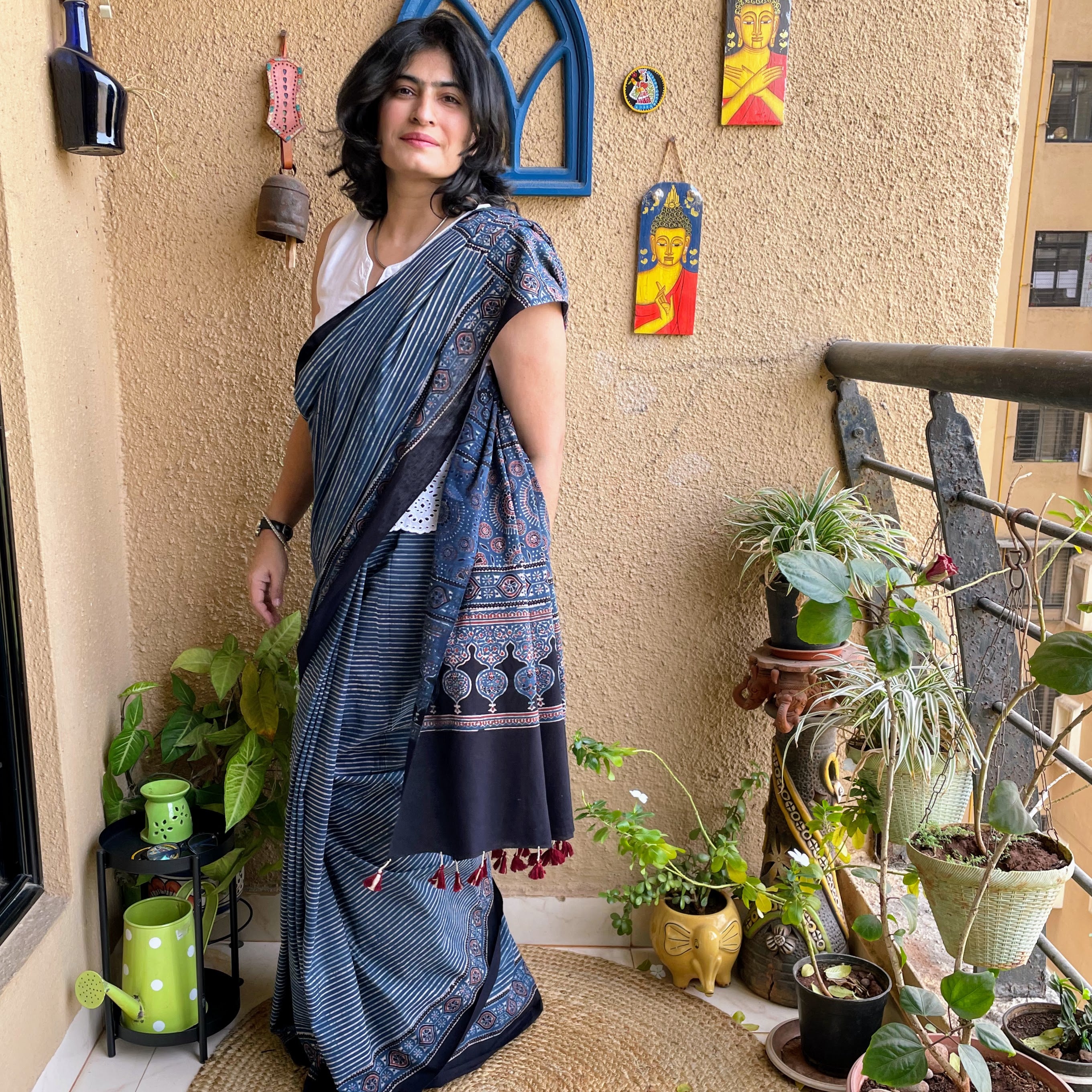 Cotton saree draping for beginners