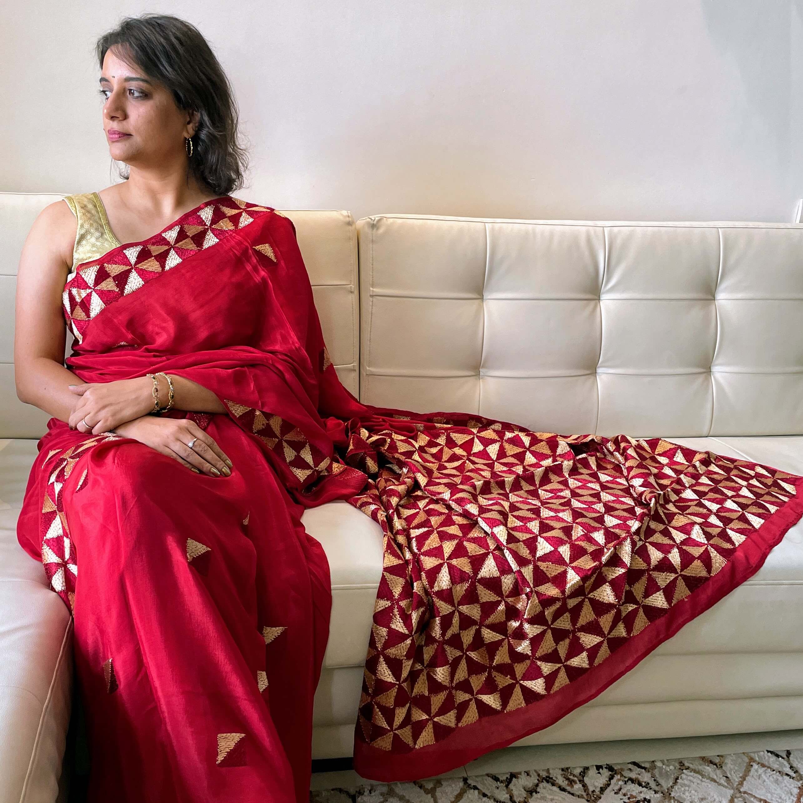 Phulkari Sarees - These Modern Designs Gives You Fashionable Look