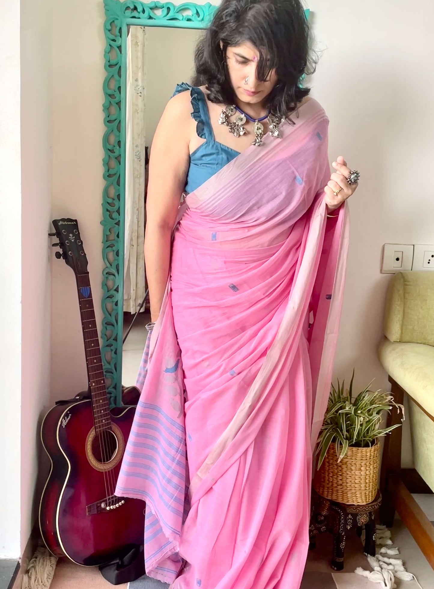 pink-jamdani-cottonsaree