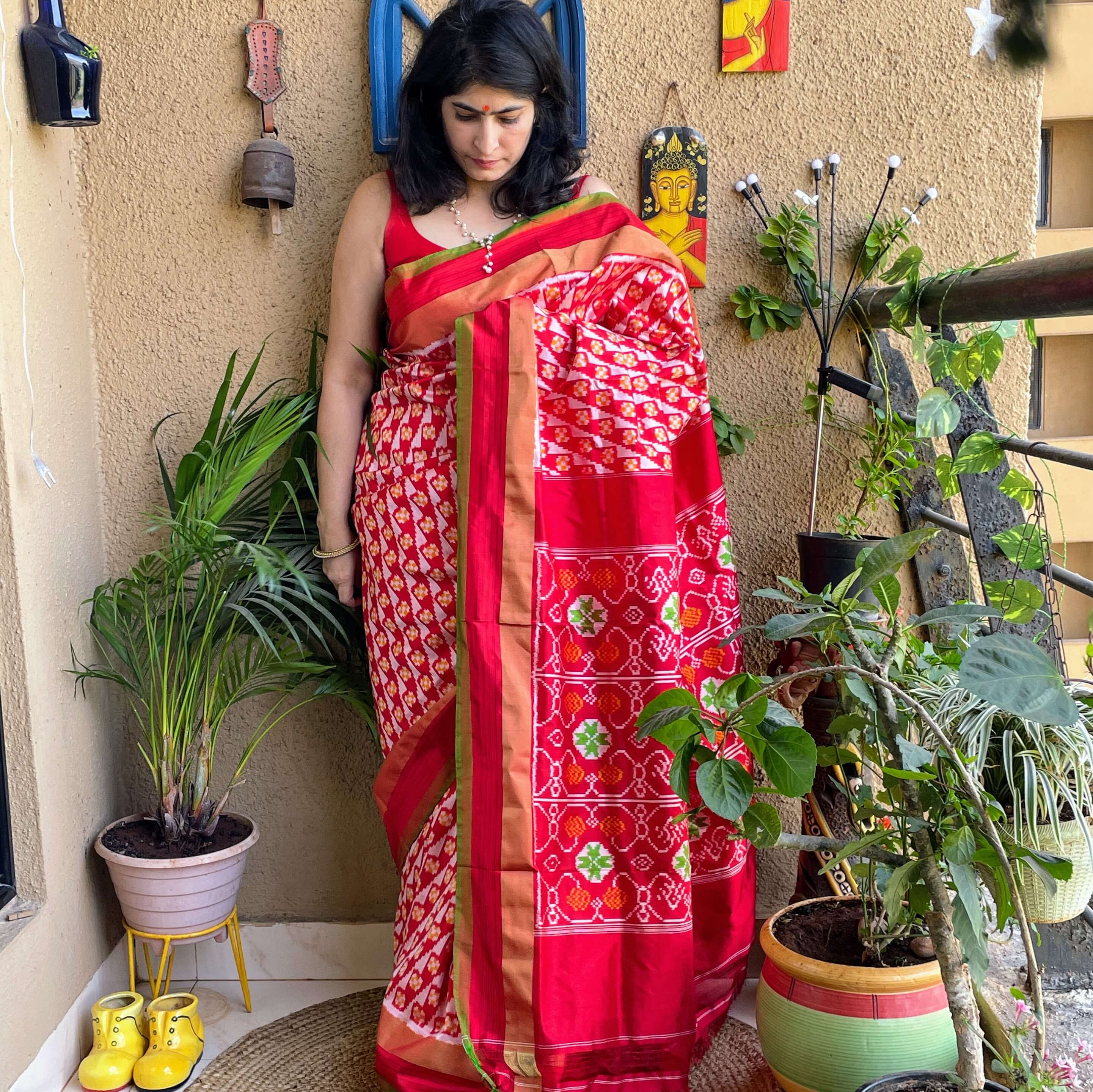 BESTSELLER Pochampally Ikkat Handloom Pure Silk Saree With Blouse Handwoven  Silk Mark Certified - Etsy
