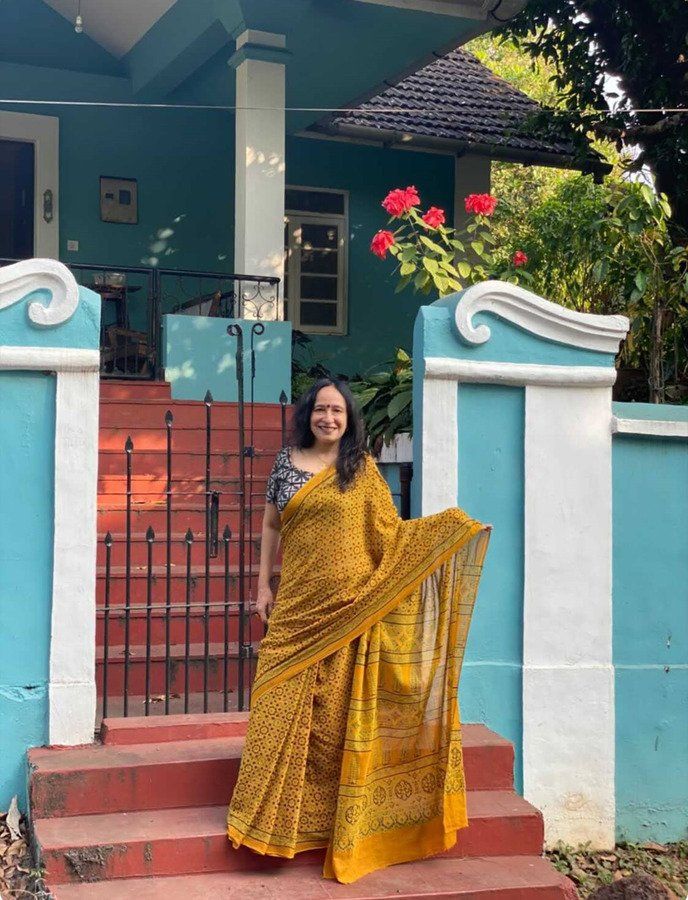 Ajrakh Printed Red mul mul Cotton Saree - Byhand I Indian Ethnic Wear  Online I Sustainable Fashion I Handmade Clothes